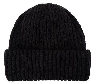 Шапка с шерстью мужская / Черный / 58