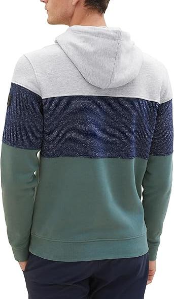 Худи с принтом мужское / Зеленый / 46