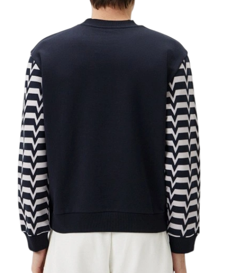 Свитшот из хлопка с принтом мужской / Синий / 52