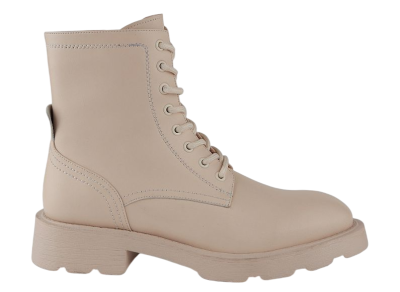 Ботинки из кожи женские / Бежевый / 37