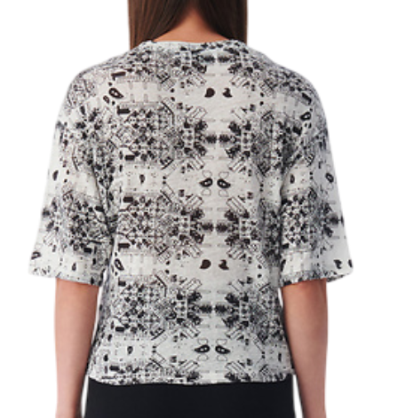 Футболка с принтом женская / Белый / 40