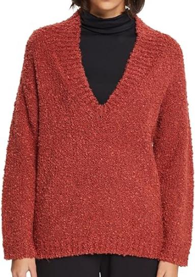 Джемпер прямого кроя женский / Коралловый / 42