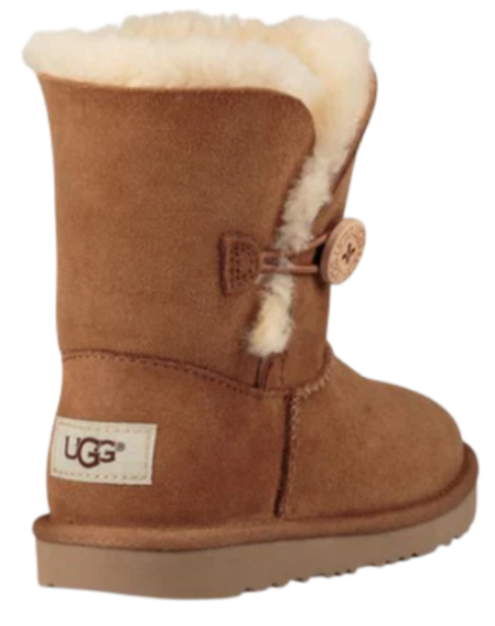 Полусапоги-угги из овчины для девочки / Коричневый / 33.5