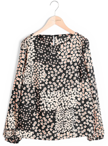 Фото Блузка с цветочным принтом женская