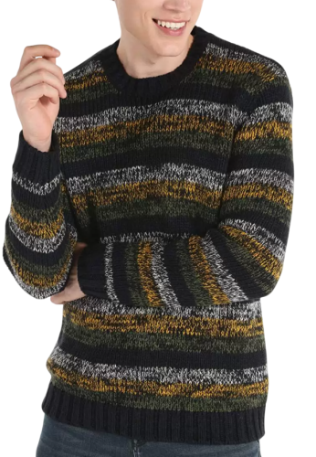 Фото Свитер в полоску мужской