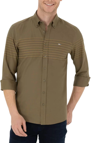 Фото Рубашка с длинным рукавом мужская