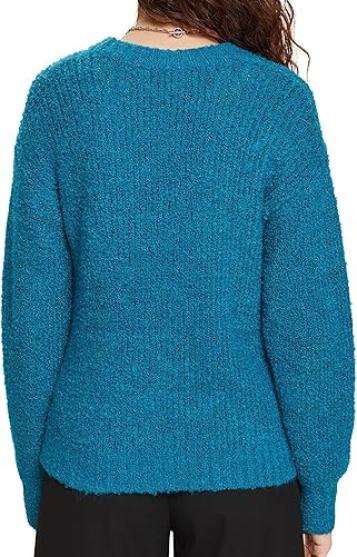 Джемпер прямого кроя женский / Синий / 40