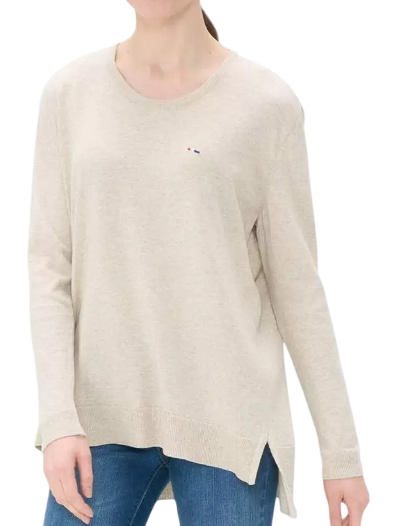 Джемпер свободного кроя женский / Бежевый / 48