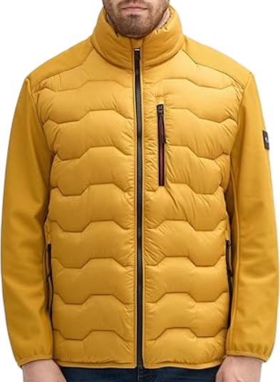Куртка с воротником мужская / Желтый / 56