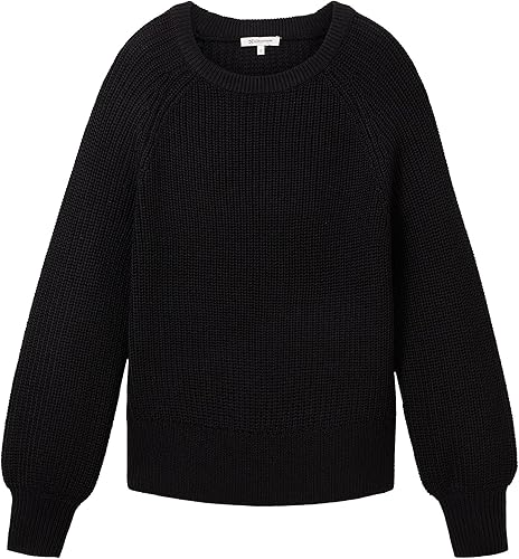 Свитер из смесового хлопка женский / Черный / 42