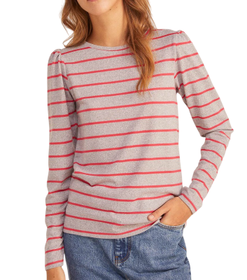 Джемпер в полоску женский / Серый / 40