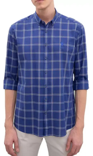 Фото Рубашка в клетку мужская