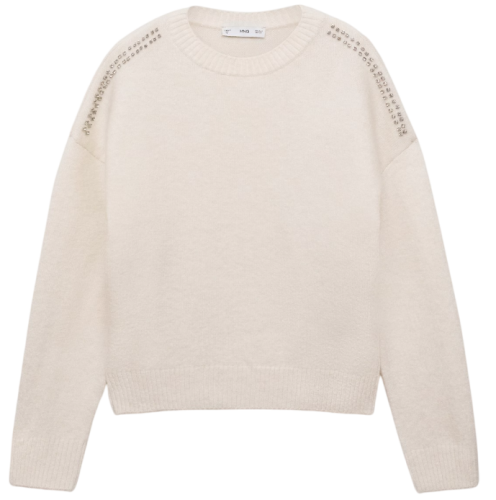 Фото Джемпер с камнями женский