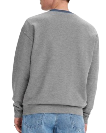 Свитшот с логотипом мужской / Серый / 46