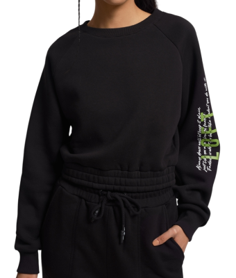 Свитшот с принтом женский / Черный / 44