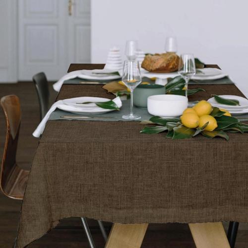 Фото Скатерть из рогожки, 145х220