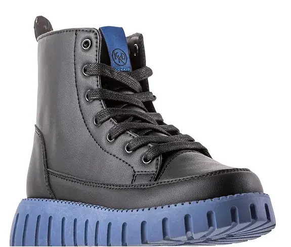 Полусапоги из экокожи для девочки / Черный / 35