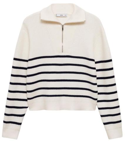 Фото Свитер в полоску женский