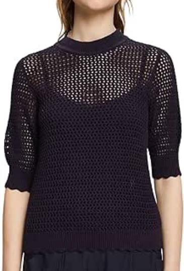 Джемпер хлопковый женский / Черный / 46