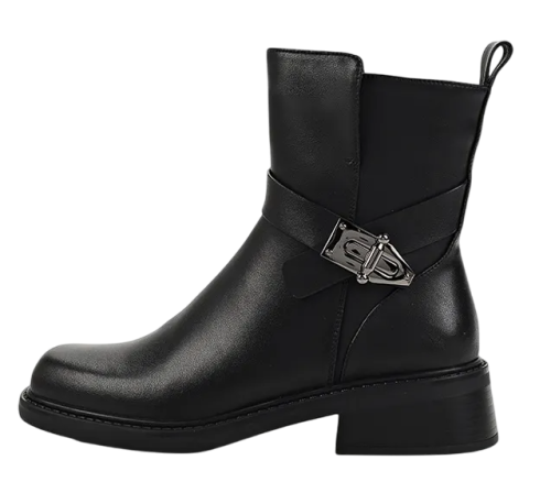 Фото Ботинки кожаные женские