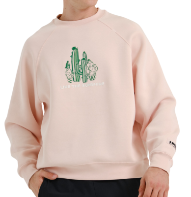 Свитшот с принтом унисекс / Розовый / 50