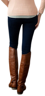 Джинсы зауженные женские / Тёмно-синий / 48