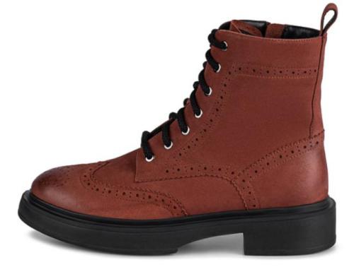 Фото Ботинки из кожи женские