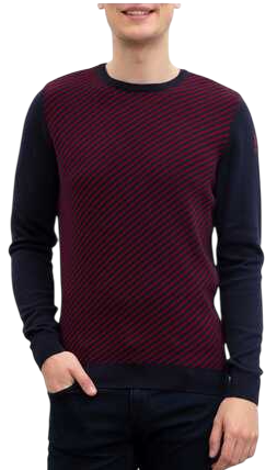 Пуловер с логотипом мужской / Тёмно-синий / 46