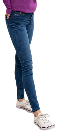 Джинсы зауженные женские / Синий / 58