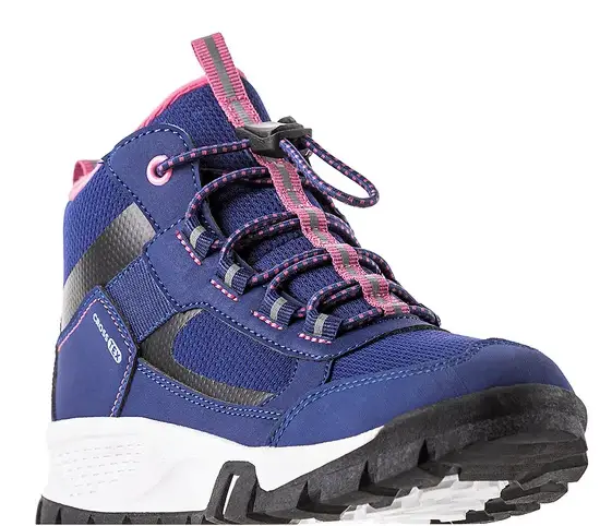 Ботинки на шнуровке для девочки / Синий / 32