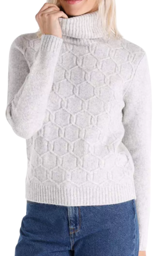 Фото Свитер фактурной вязки женский