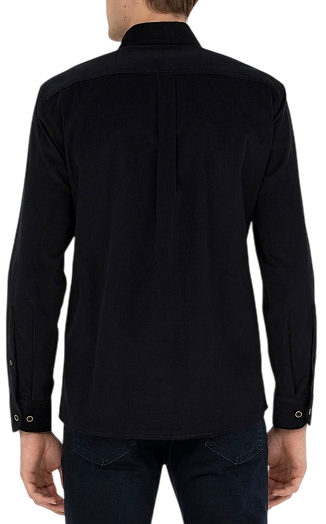 Рубашка вельветовая мужская / Тёмно-синий / 52