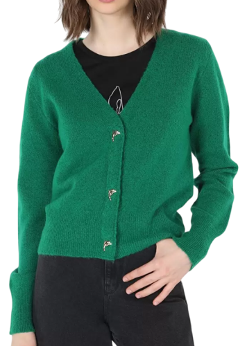 Фото Кардиган однотонный женский