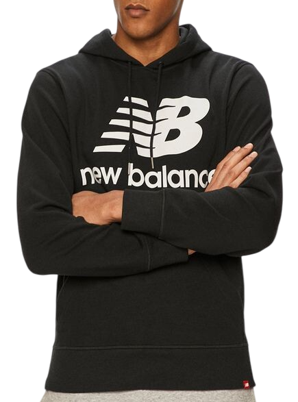 Худи с логотипом мужское / Черный / 44