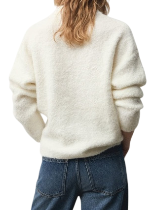 Джемпер однотонный женский / Молочный / 42