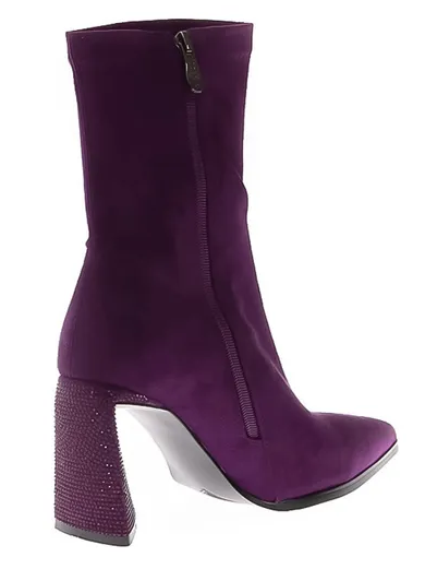 Ботильоны велюровые женские / Фиолетовый / 36