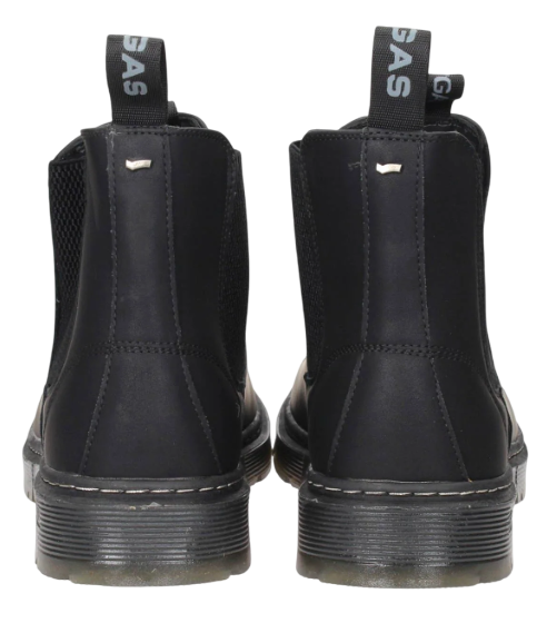 Ботинки из экокожи мужские / Черный / 40