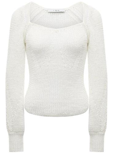 Фото Пуловер женский с фигурным вырезом