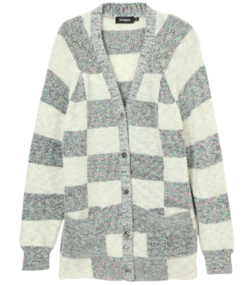 Кардиган с шерстью женский / Серый / 44