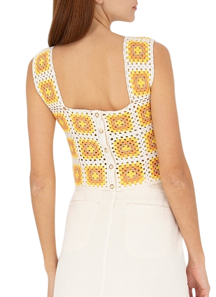 Топ с принтом женский / Бежевый / 48