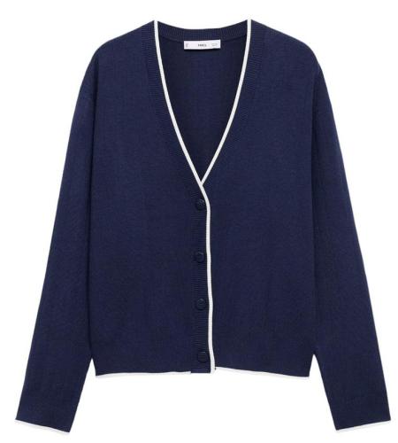 Фото Кардиган с V-образным вырезом женский