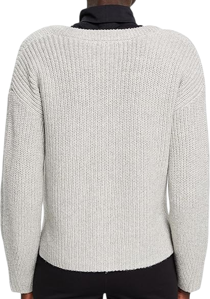Джемпер с фактурной вязкой женский / Серый / 50