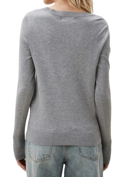 Джемпер свободного кроя женский / Серый / 42