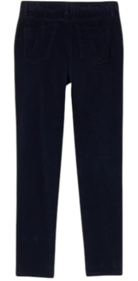 Брюки женские из микровельвета / Синий / 40