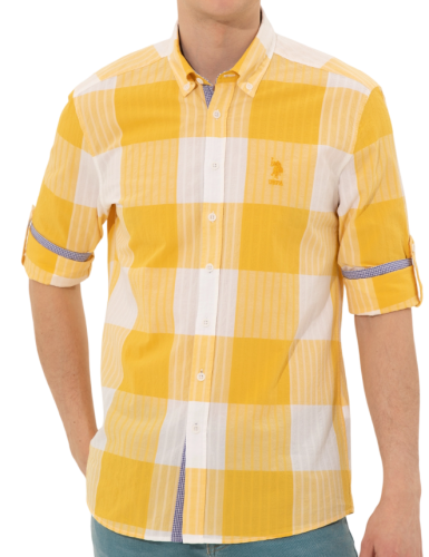 Фото Рубашка в клетку мужская