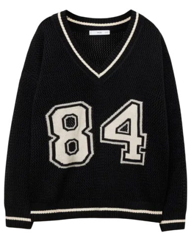 Фото Пуловер с принтом женский