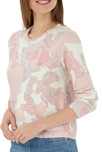 Джемпер с принтом женский / Персиковый / 46