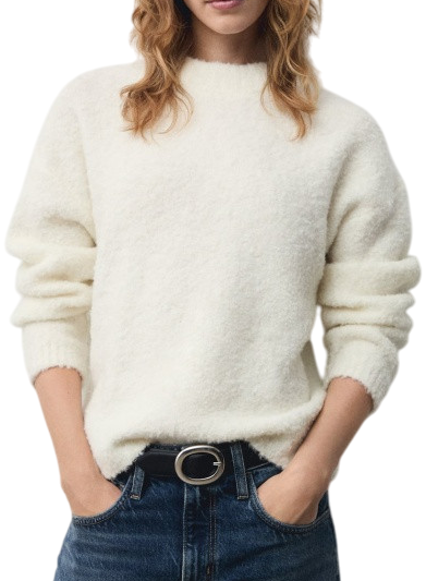 Джемпер однотонный женский / Молочный / 42