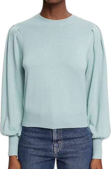 Джемпер приталенного кроя женский / Бирюзовый / 46