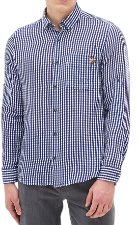 Фото Рубашка в клетку мужская